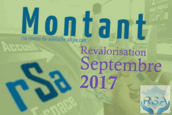 Montant RSA 2017 Septembre