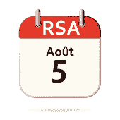 Le RSA de juillet sera versé le : jeudi 5 août 2021