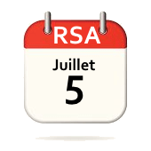 Le RSA de juin sera versé le : lundi 5 juillet 2021